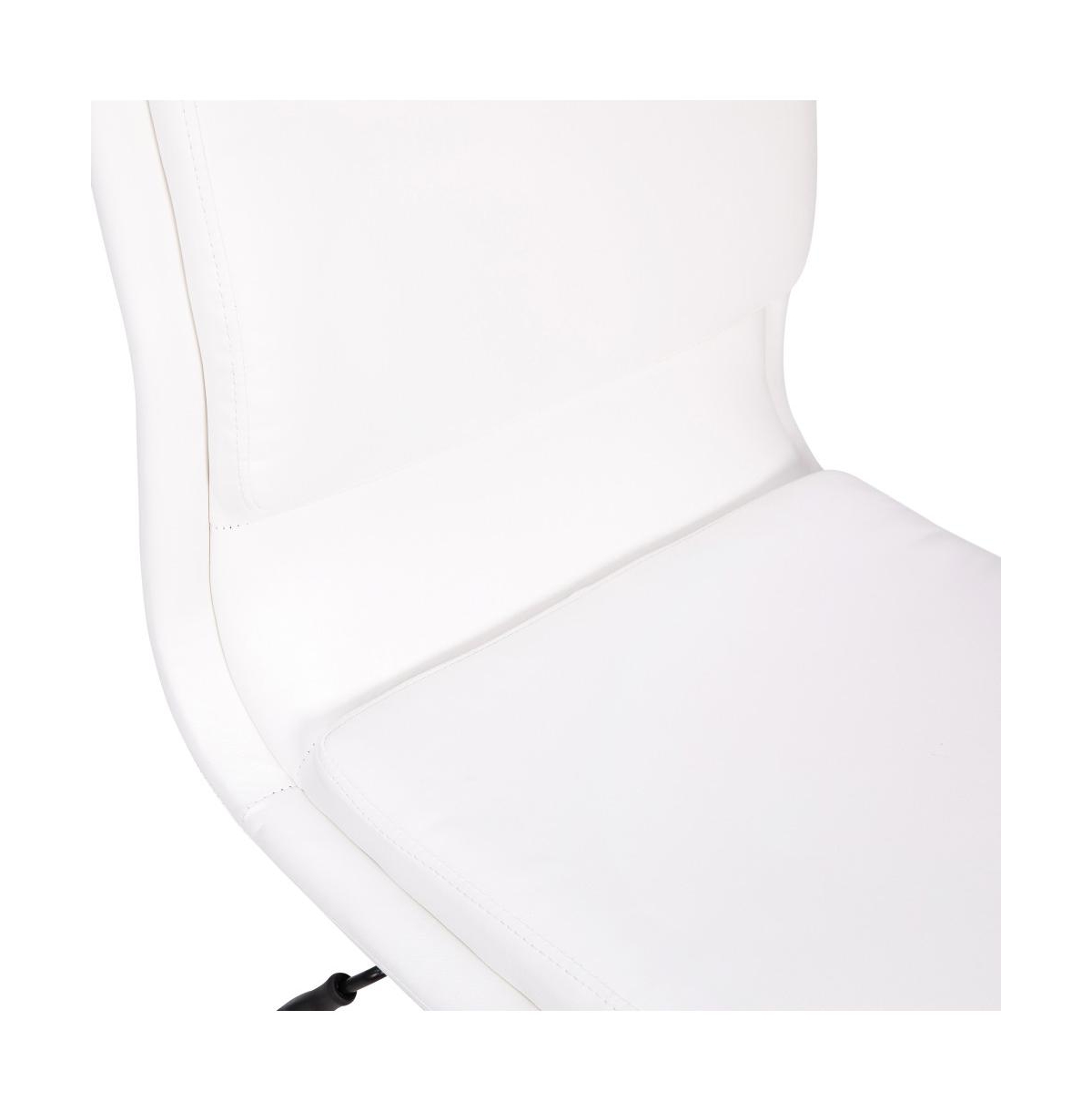 Merrick Lane Artemis Mid-Back Armless Home Office Chair With Height Adjustable Swivel Seat And Five Star Chrome Base