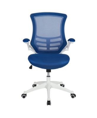 Mid-Back Mesh Swivel Ergonomic Task Office Chair With Flip-Up Arms
