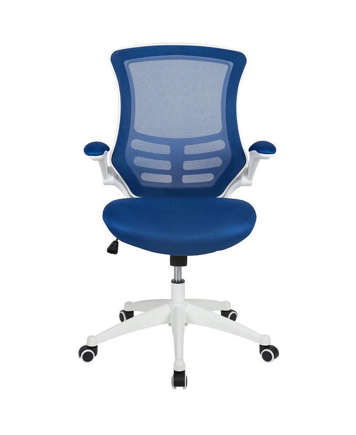 EMMA+OLIVER Mid-Back Mesh Swivel Ergonomic Task Office Chair With Flip ...