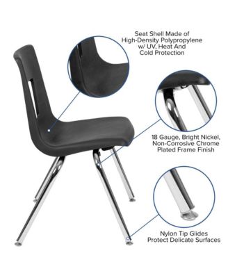 86" Oval Wave Collaborative Laminate Activity Table Set With 18" Student Stack Chairs