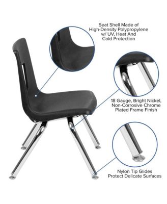 60" Circle Wave Collaborative Laminate Activity Table Set With 12" Student Stack Chairs