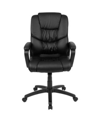   High Back   LeatherSoft, Foam, Metal   400 lb Capacity, Tilt Lock, Swivel, Ergonomic   Desk Chair