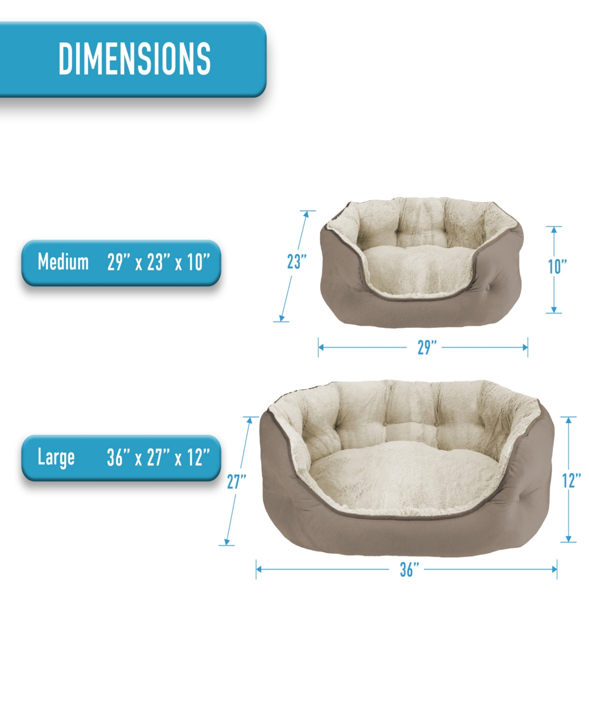 Arlee Home Fashions Cozy Soft Pet Bed
