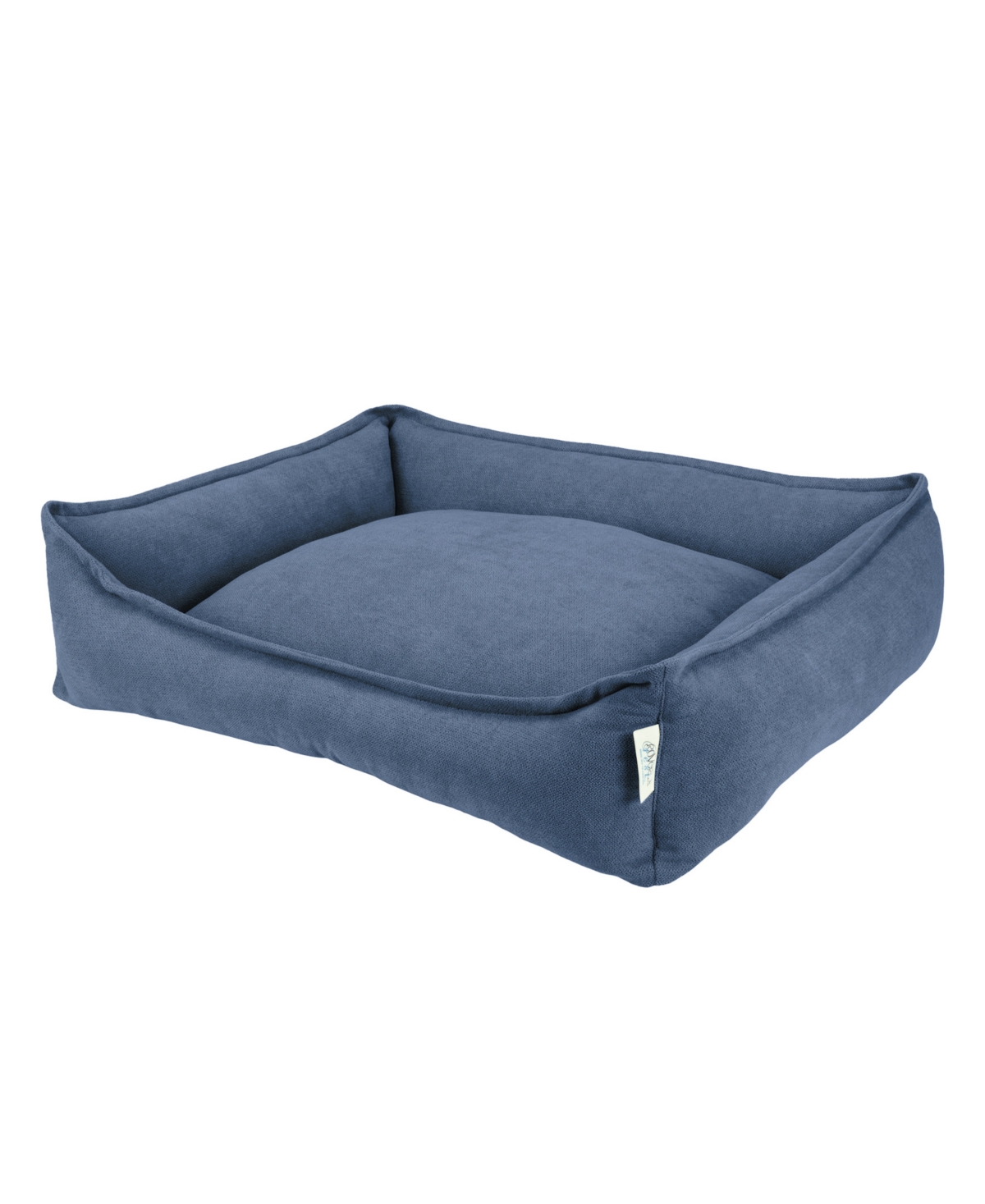 Shop Arlee Home Fashions Crescent Lounger Memory Foam Pet Bed In Blue