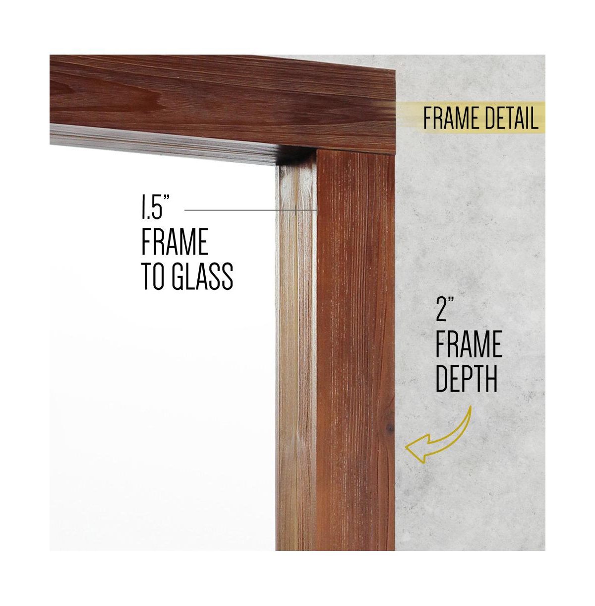 Rectangle Wall Mirror, Full Floor Length Mirror With Solid Wood Frame For Living Room, Entry Way, Bedroom