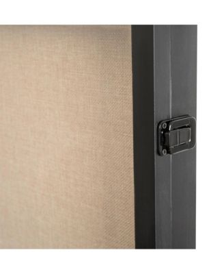 Wood Shadow Box Display Case - Solid Wood With Acrylic Window - Security Latch - For Mementos And Keepsakes