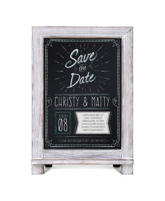 Hanging Or Tabletop Chalkboard With Legs/Wedding Table Sign/Kitchen Countertop Memo Board