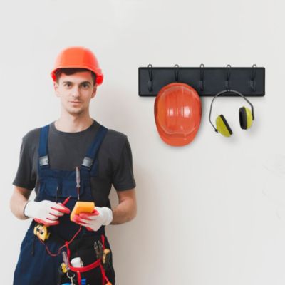 Rustic Coat Rack With Hooks -Wall Mount Coat Rack - Solid Pine Wood Entryway Hanger - Farmhouse Coat Rack For Kitchen, Bedroom