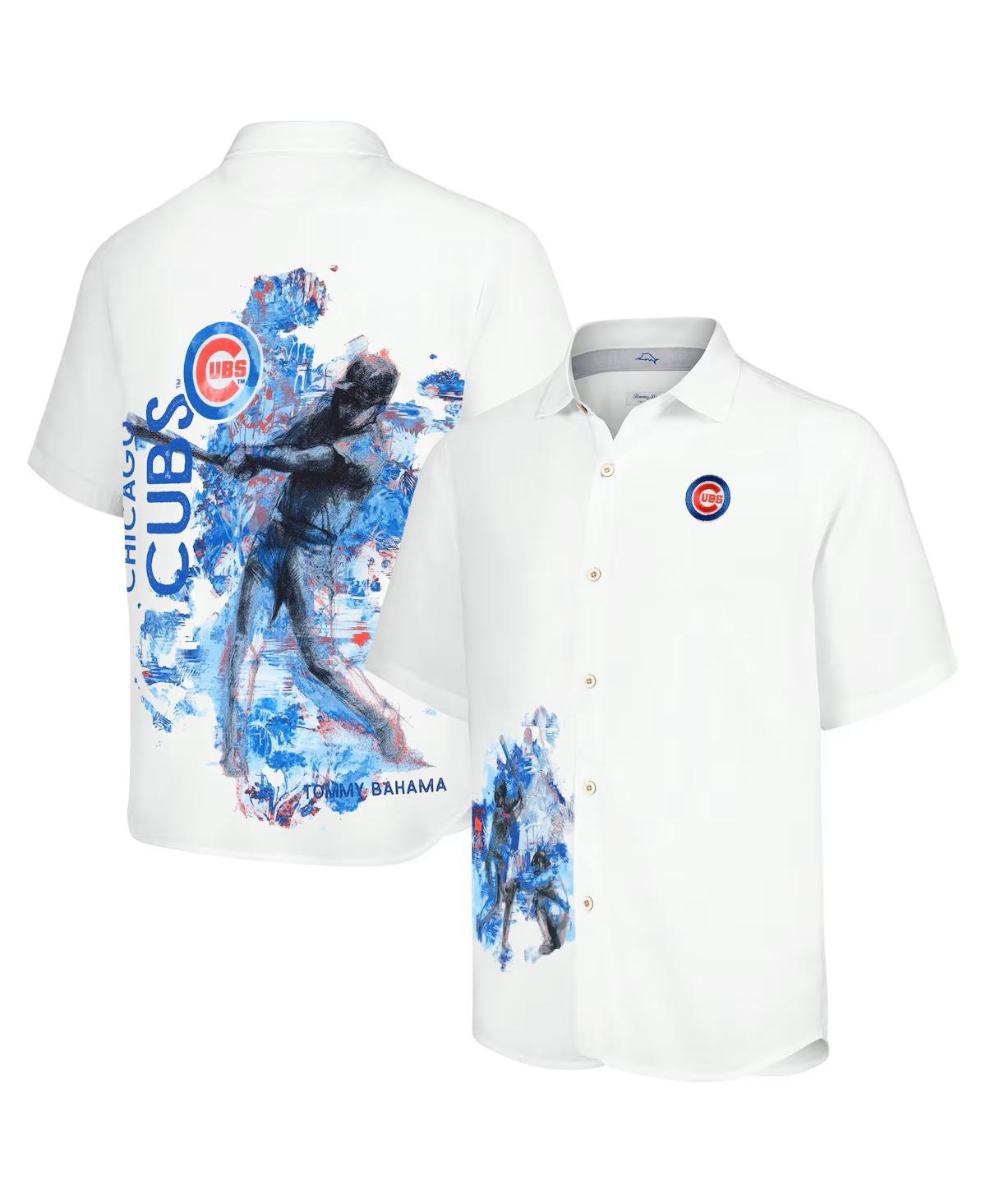 Tommy Bahama White Chicago Cubs Veracruz Ace Islanders Button-up Shirt In Cubs-white