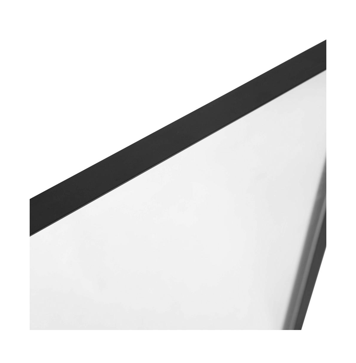 Merrick Lane Hanging Mirror Modern Metal Frame Bordered Wall Mount Mirror With Rounded Corners