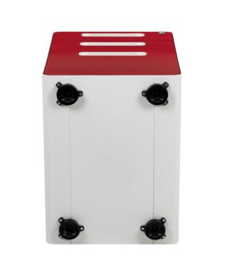 Ergonomic 3-Drawer Mobile Locking Filing Cabinet Storage Organizer