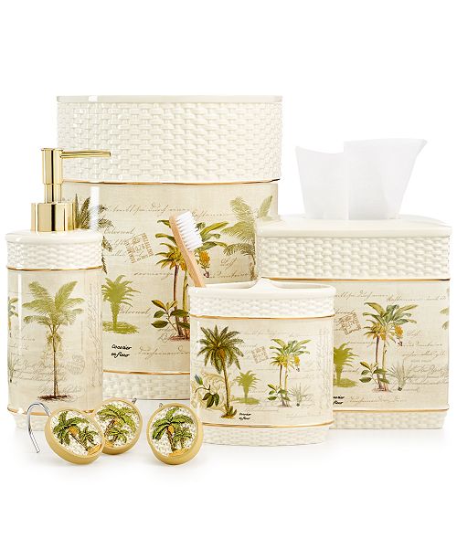 Avanti Bathroom Accessories Colony Palm Collection Reviews Bathroom Accessories Bed Bath Macy S