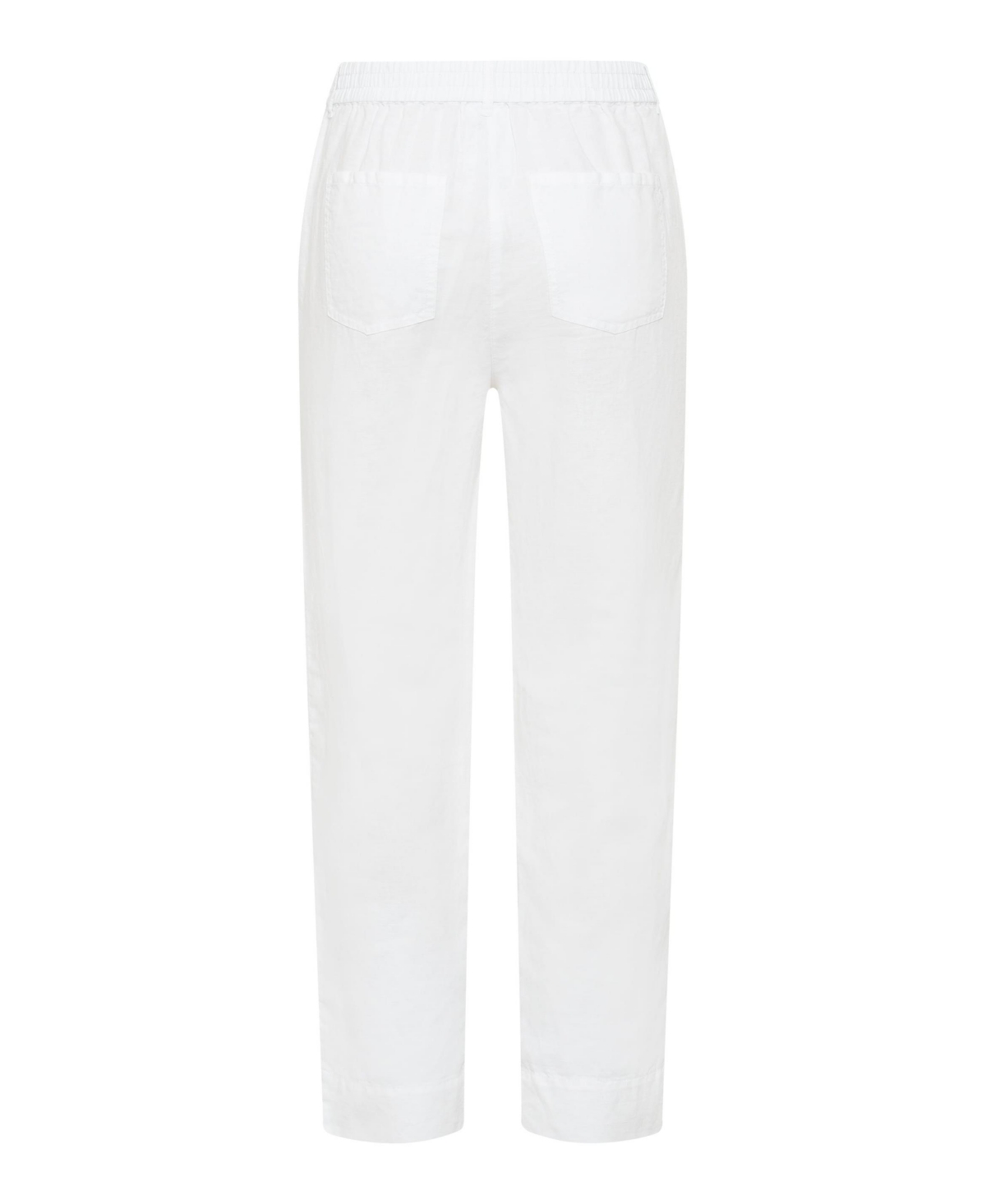 Olsen Women's Lisa Fit Straight Cropped Cotton Linen Pant