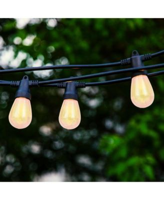 5W, 27 Ft, 2700K Solar LED Flame Bulb Halloween Holiday String Lights