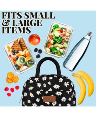 Insulated Tote Lunch Bag With Soft Padded Handles