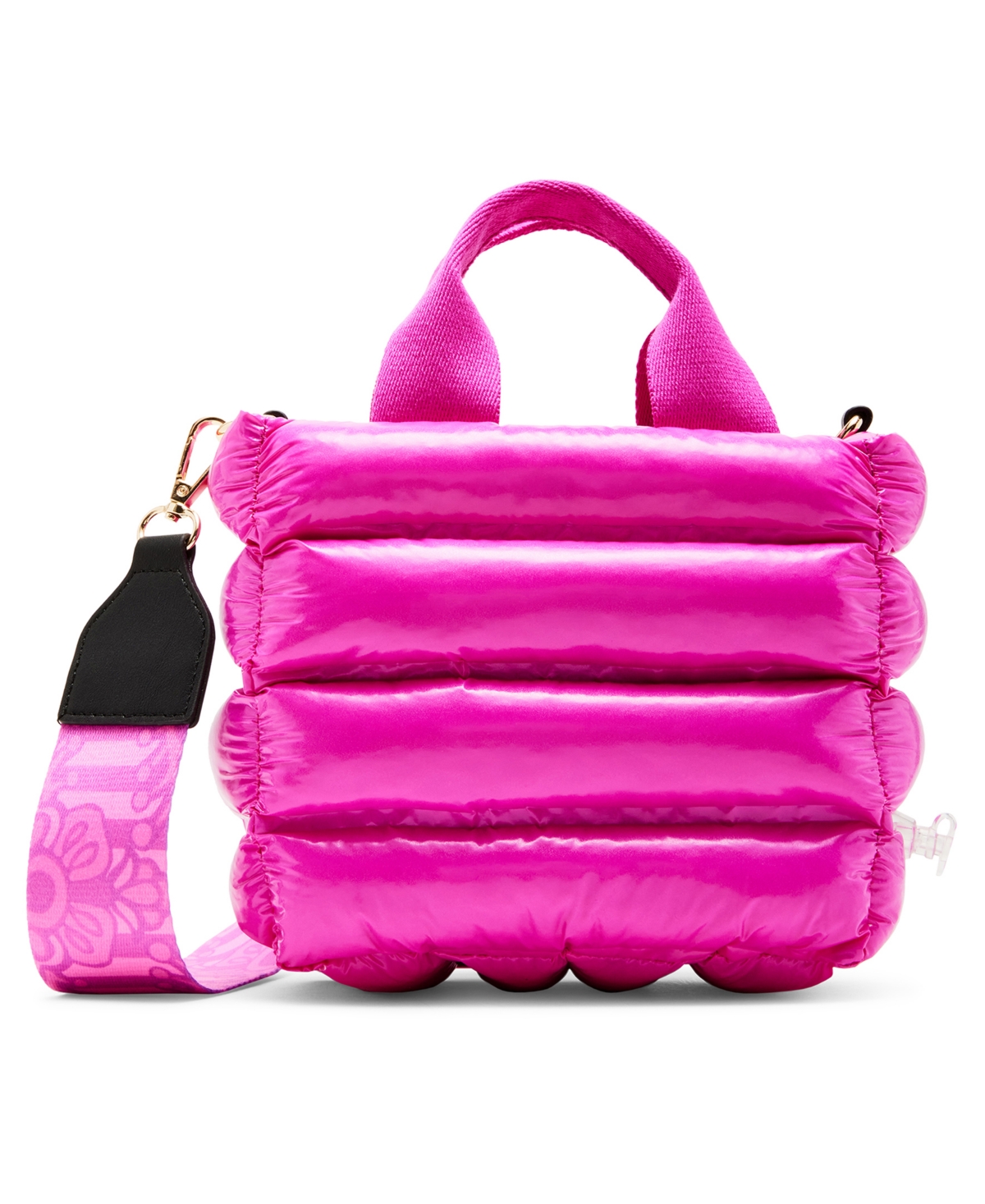 Shop Betsey Johnson Thar She Blows Wet Nylon Mini Tote In Pink