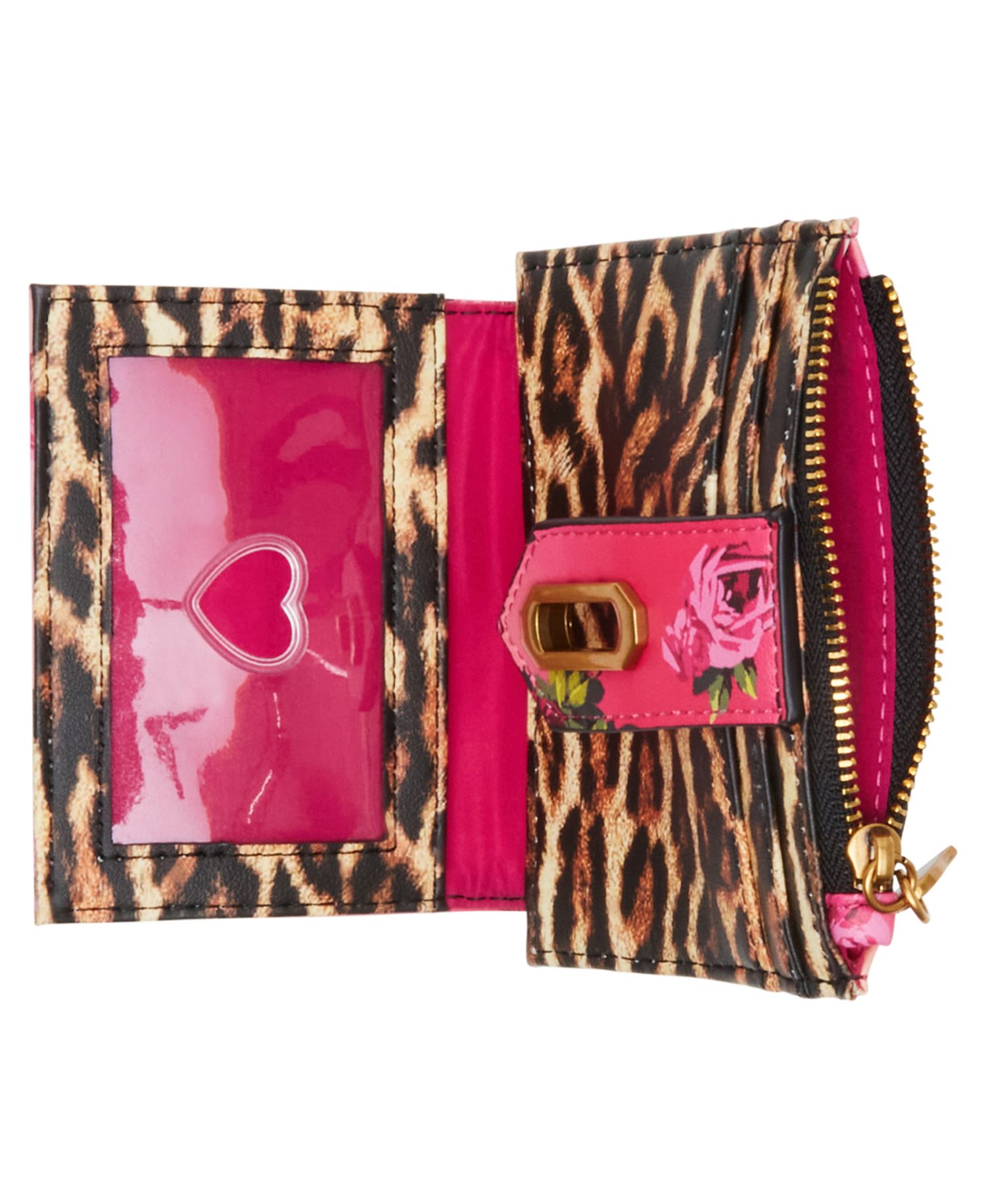 Leopard Floral Bifold Wallet