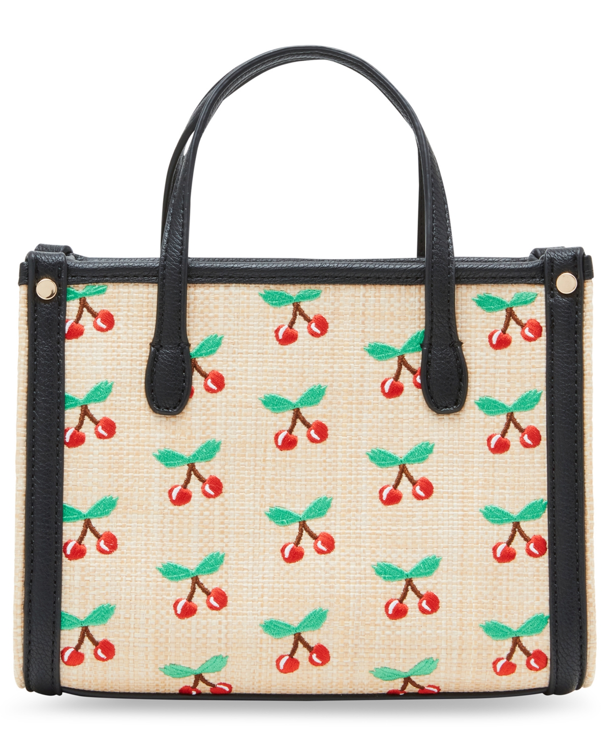 Shop Betsey Johnson Cherry On Top Mini Tote In Natural
