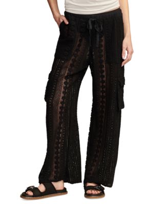 Lucky Brand - Women's Cotton Crochet Cargo Pants