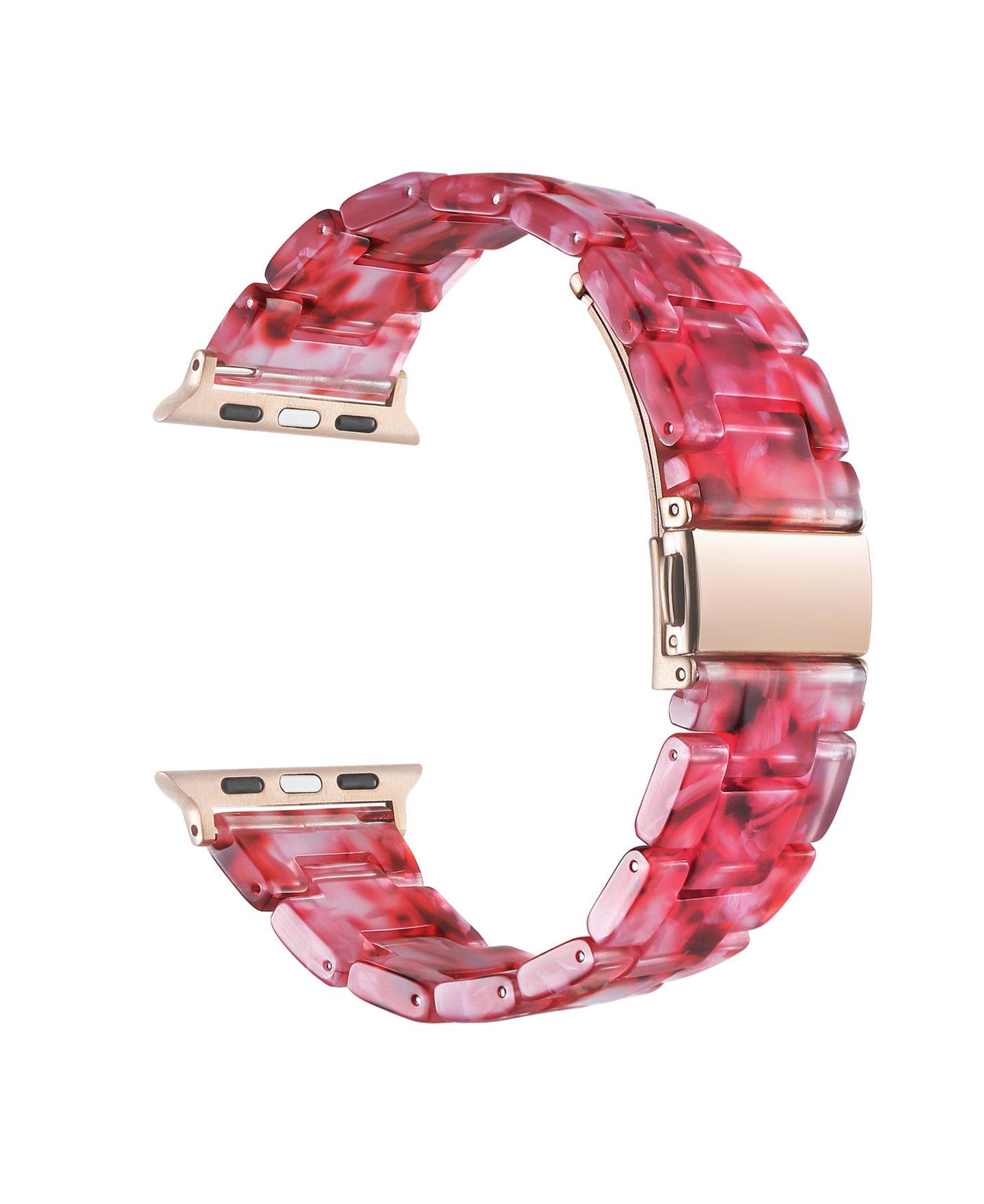 Ремешок для часов Posh Tech Claire Resin Band for Apple Watch 40,41,42 mm, цвет: Вишнёвый — фото 2