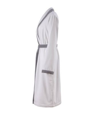 Lord Woman's Cotton Velour Shawl Bathrobe