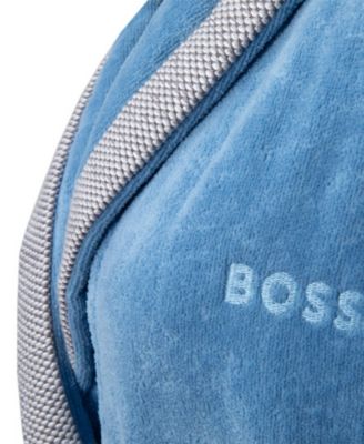 Lord Woman's Cotton Velour Shawl Bathrobe