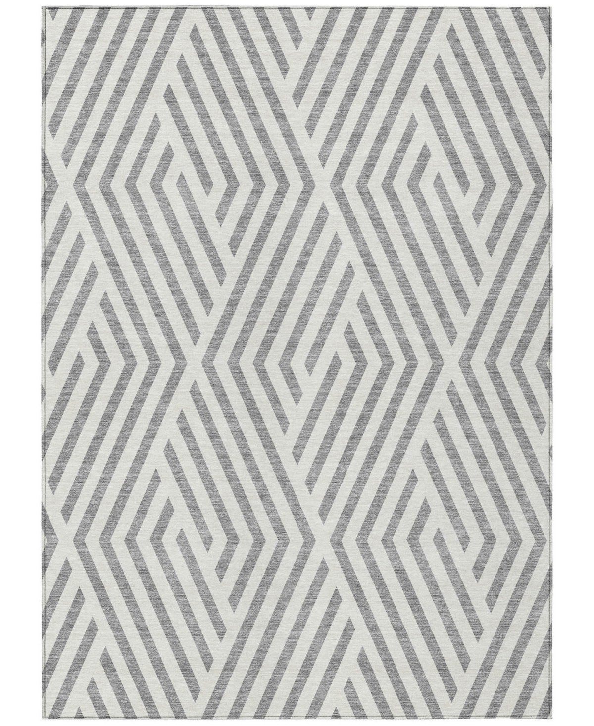 Addison Chantille Machine Washable Acn550 9'x12' Area Rug In Gray