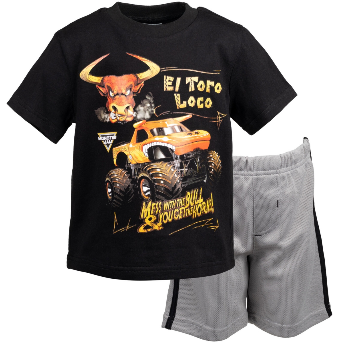 Monster Jam Toddler Boys T-Shirt and Shorts Outfit Set