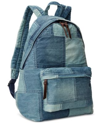 POLO JEANS バックパック Polo Ralph Lauren Men's Denim Patchwork Backpack - Macy's