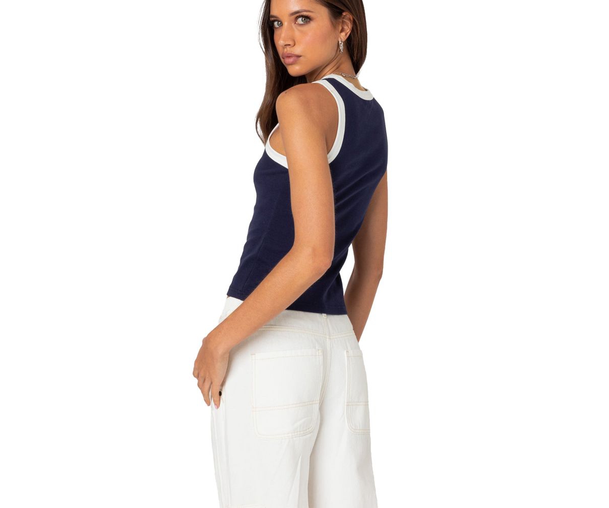 Edikted Women's Tammy Contrast Tank Top