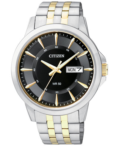 Citizen Men's Two-Tone Stainless Steel Bracelet 41mm BF2018-52E