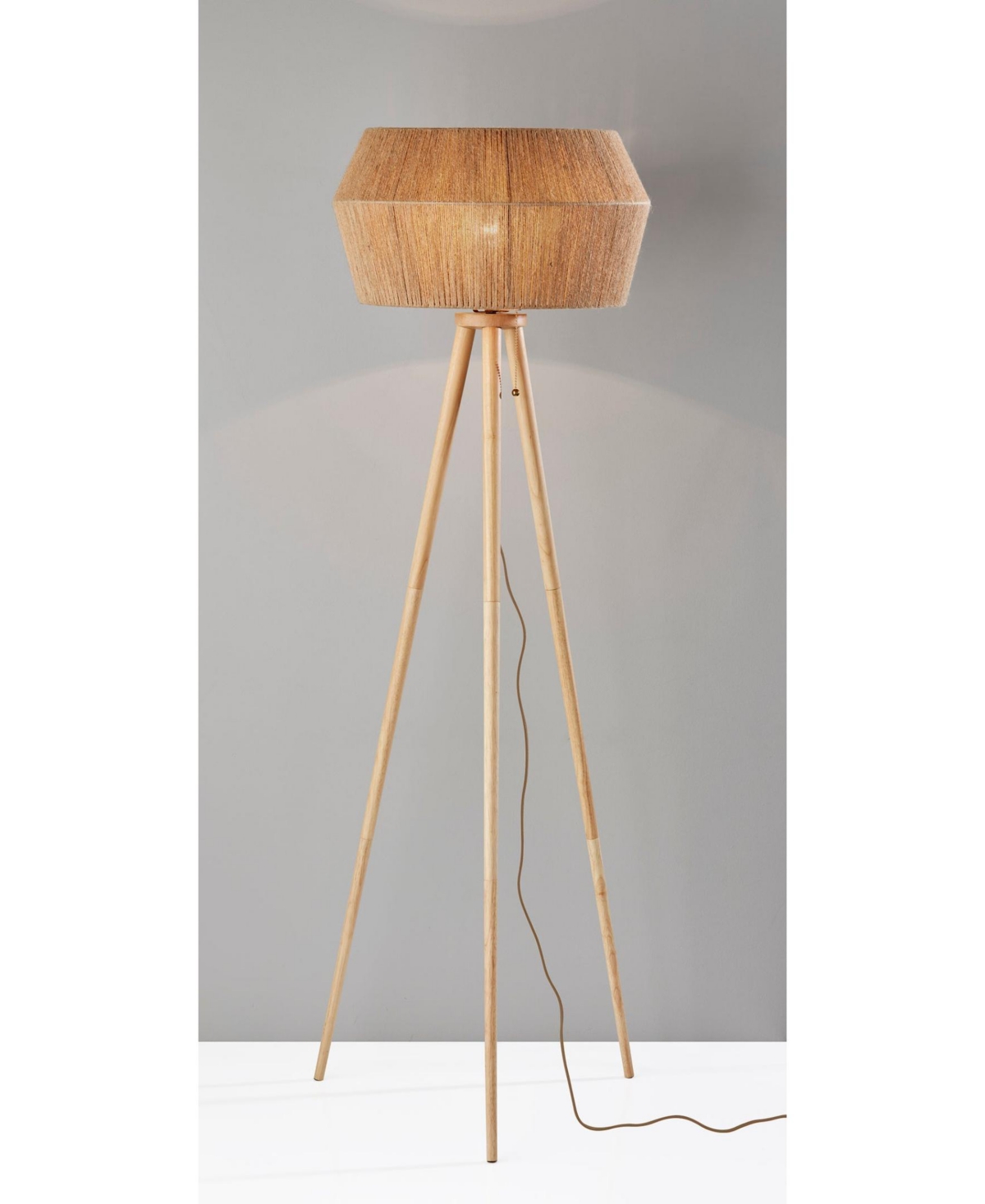 ADESSO 61" WOOD MONTANA FLOOR LAMP