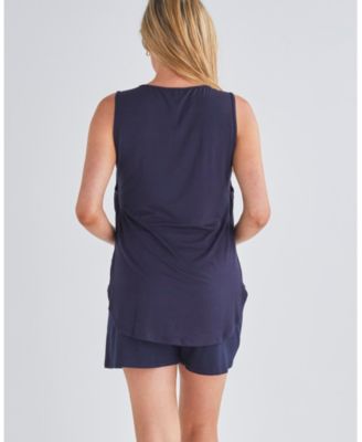 Maternity Lounge Shorts in Navy