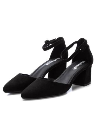Women's Suede Block Heel Pumps By