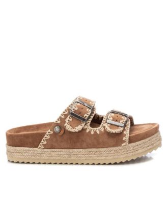 Women's Suede Flat Sandals By XTI