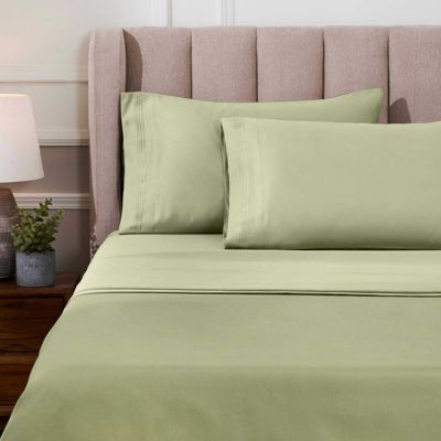 1000-TC Egyptian Cotton Solid Deep Pocket Sheet Set, King Size