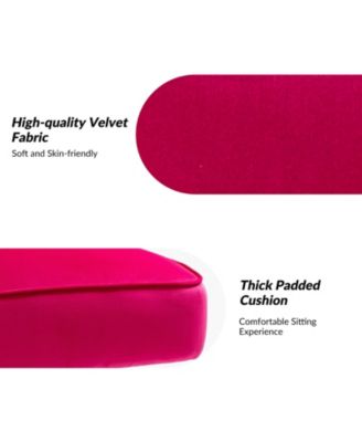 Modern Armless Accent Chair with Golden Metal Legs for Small Spaces