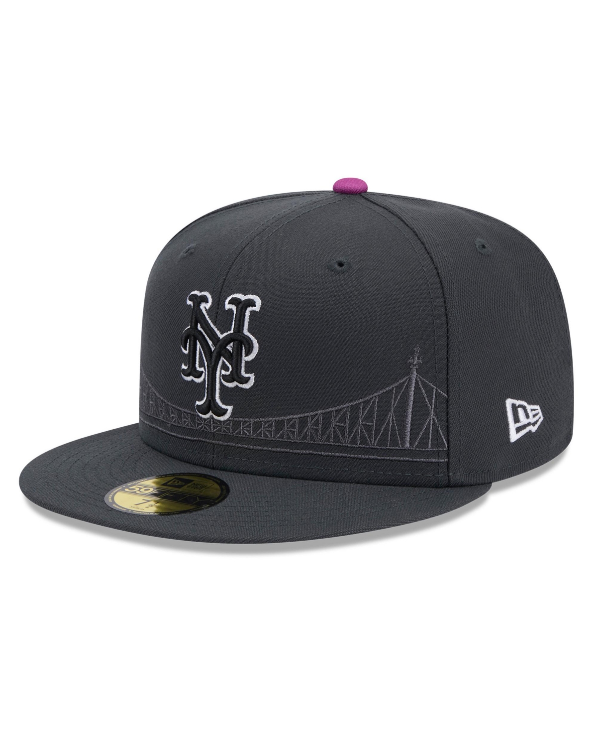 Men's New York Mets 2024 City Connect 59FIFTY Fitted Hat - Graphite