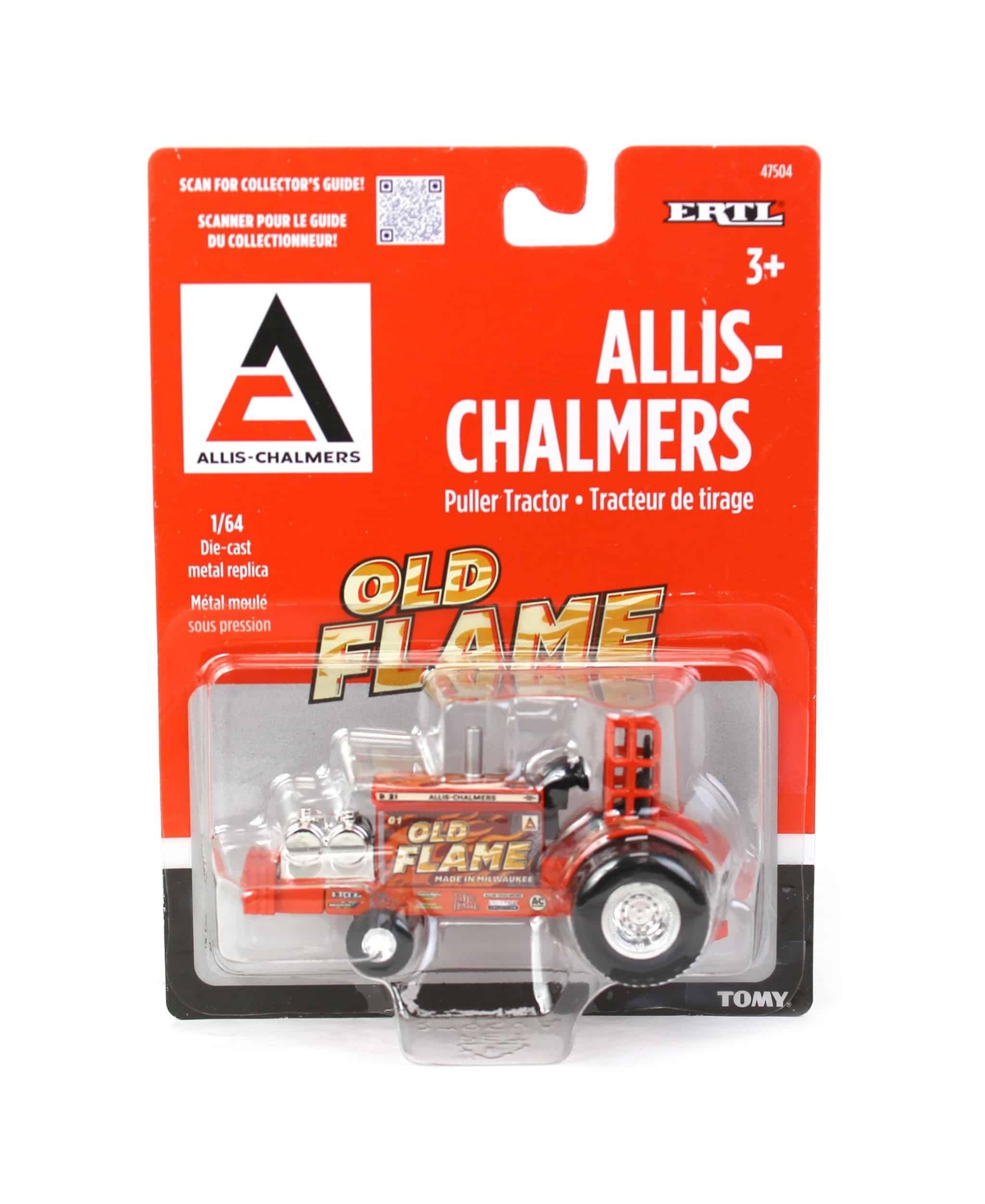Ertl Set of 2 1/64 Allis Chalmers Old Flame & Milwaukee Mudder Pulling Tractors