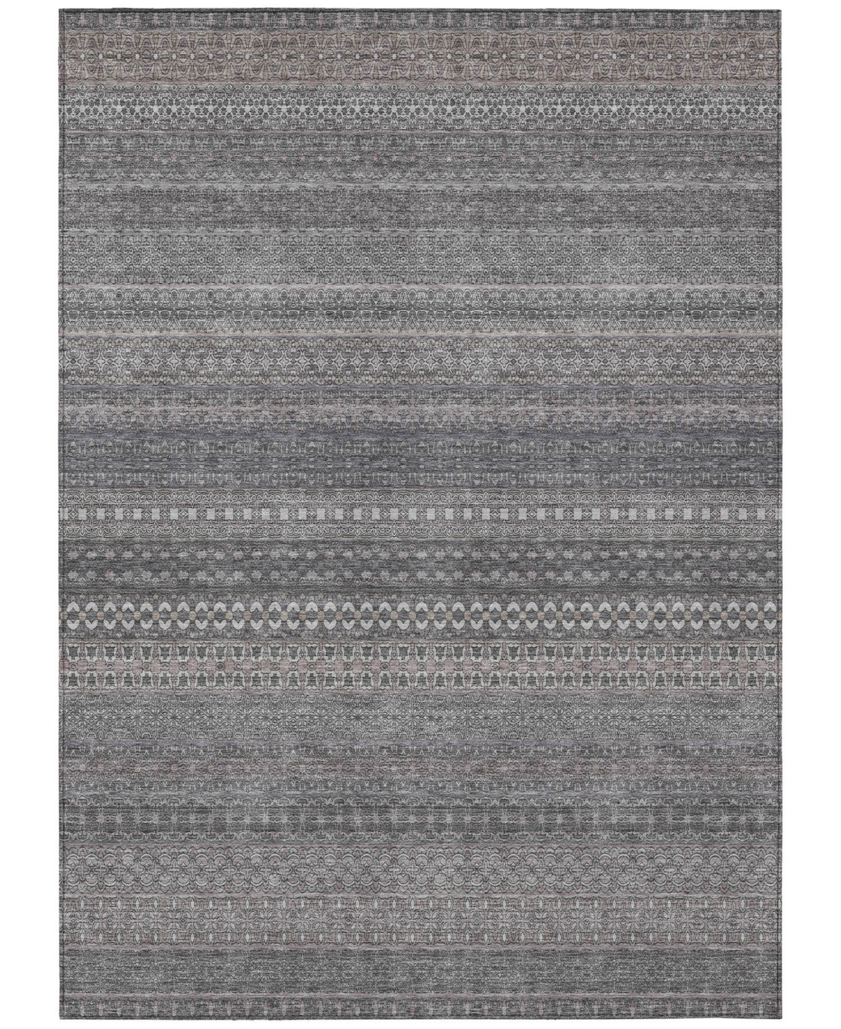 Addison Chantille Machine Washable Acn527 10'x14' Area Rug In Gray
