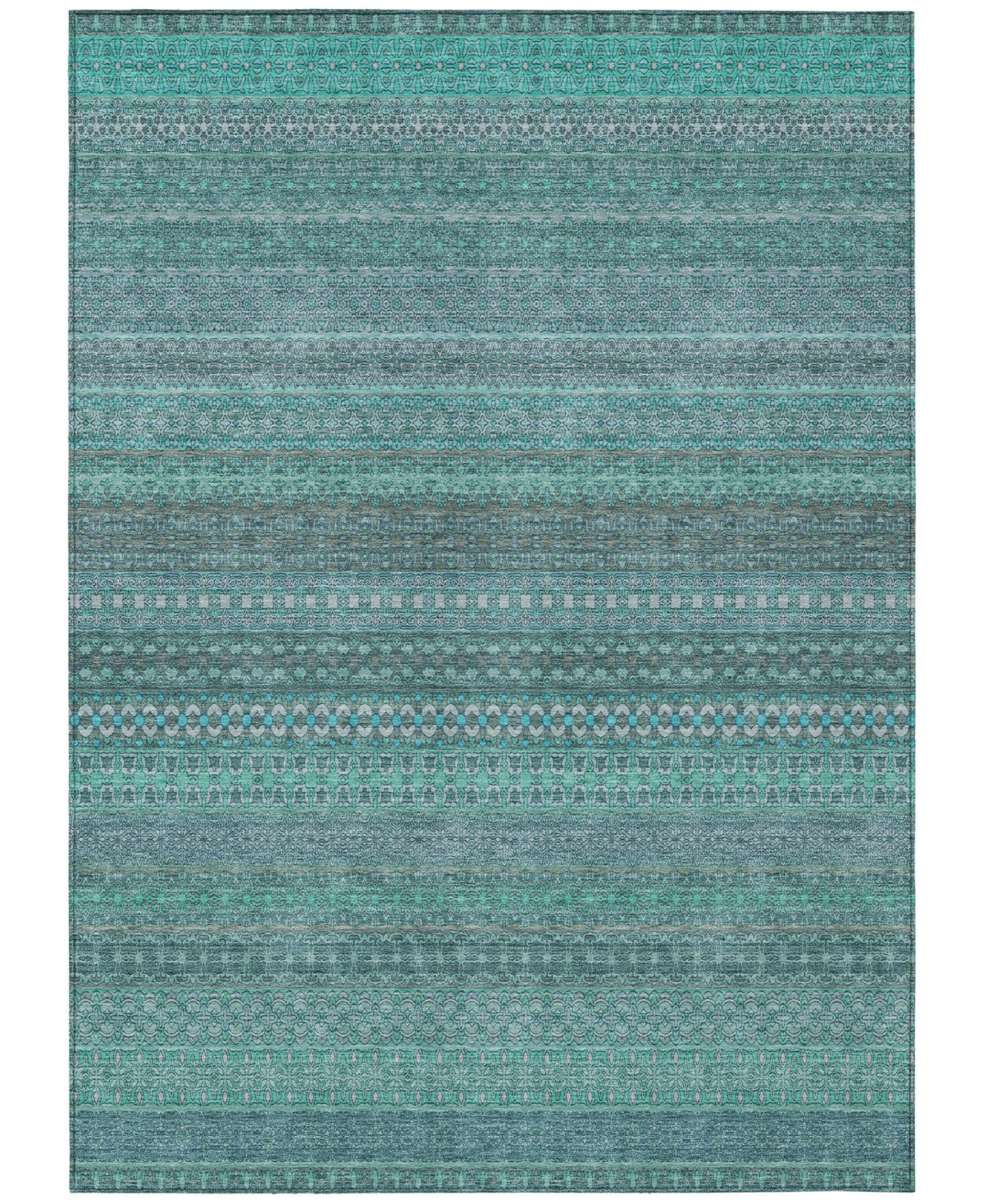 Shop Addison Chantille Machine Washable Acn527 10'x14' Area Rug In Turquoise