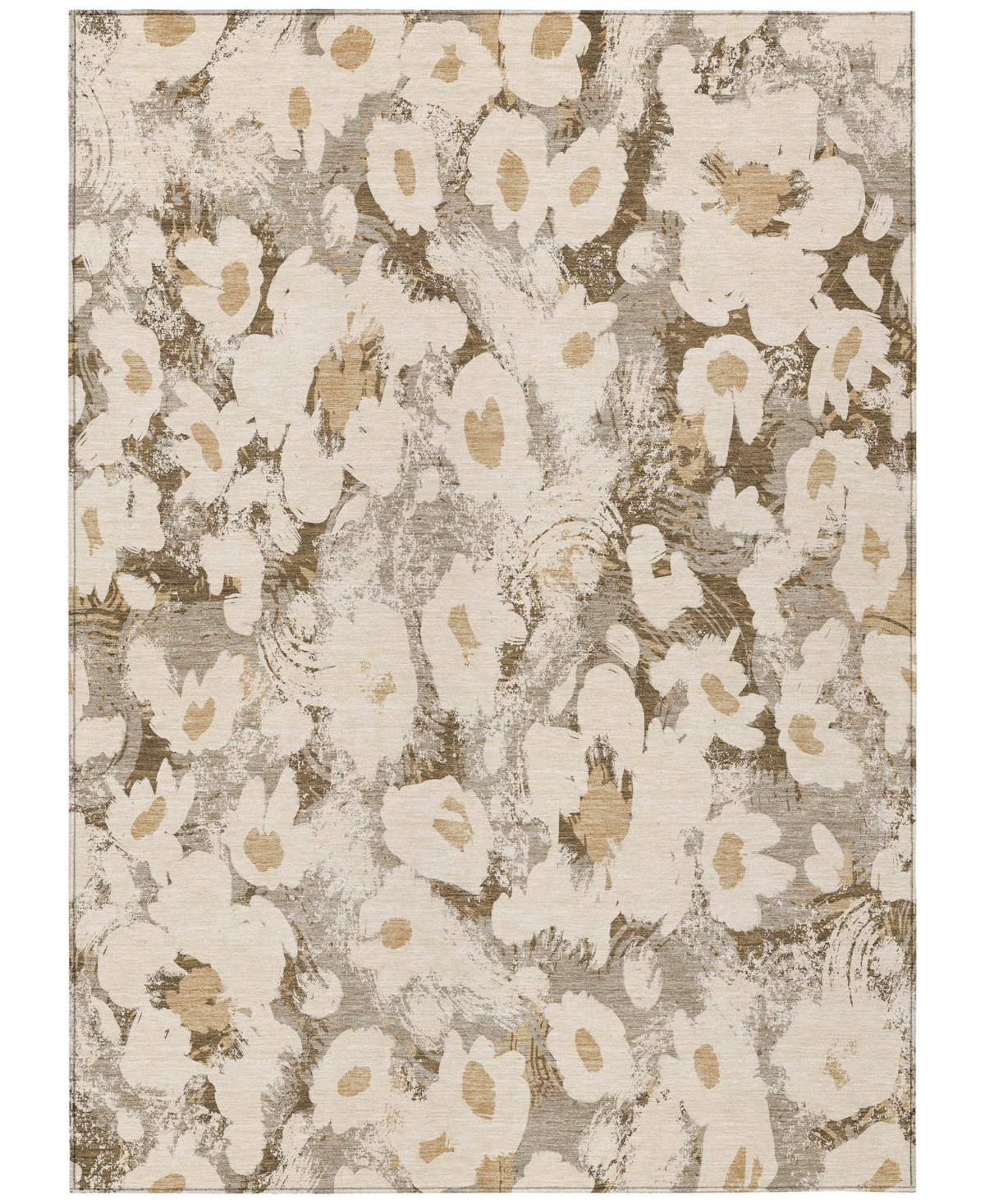 Addison Chantille Machine Washable Acn538 9'x12' Area Rug In Khaki
