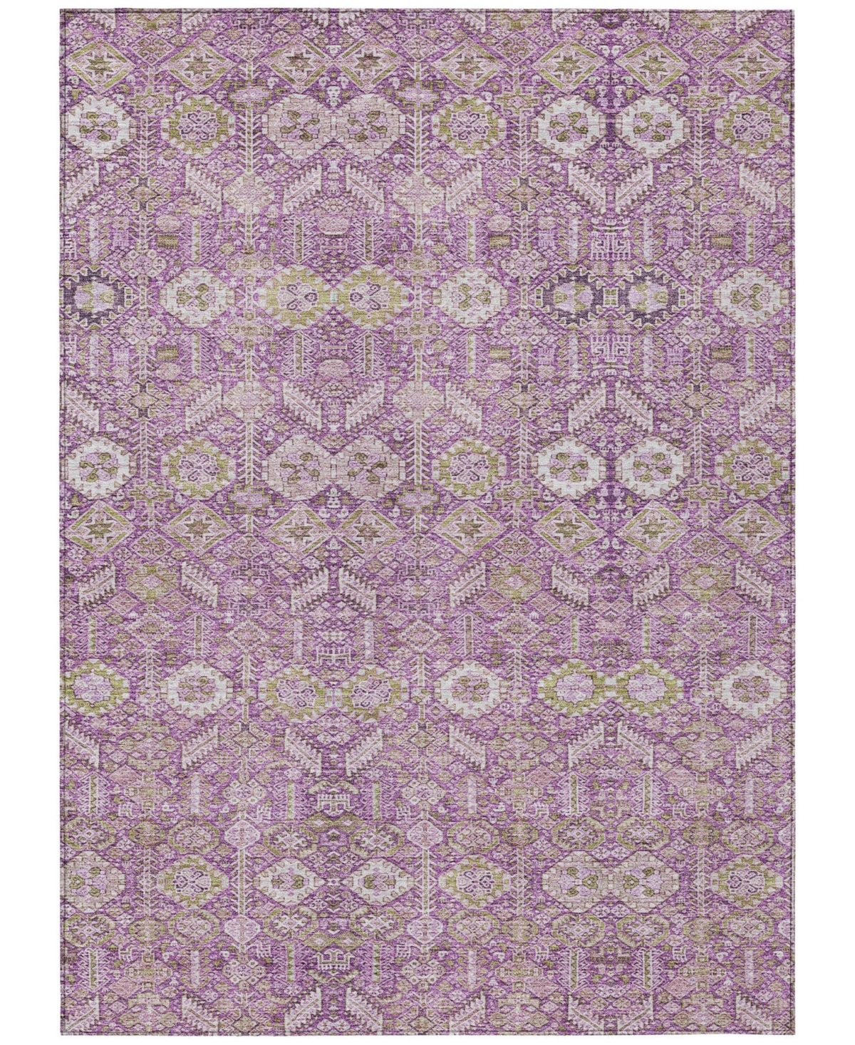 Addison Chantille Machine Washable Acn574 9'x12' Area Rug In Lavender