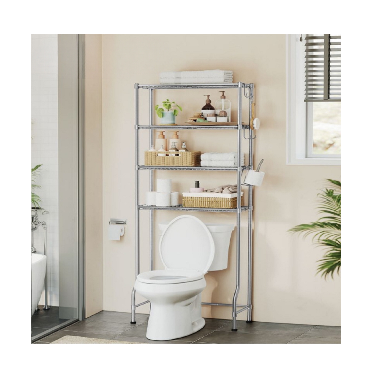 Slickblue Bathroom Steel Storage Shelf