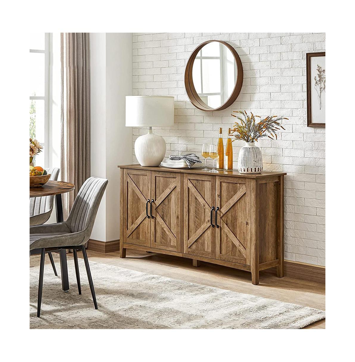 Slickblue Buffet Cabinet, Sideboard, Credenza, Kitchen Storage Cabinet, with Adjustable Shelves