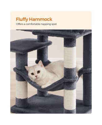 Cat Tree, Cat Tower, Cat Condo With Scratching Posts, Hammock, Plush Perch, Cat Activity Center