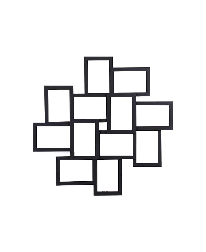 Slickblue Collage Picture Frames For 12 Photos In 4 X 6 Inches, Wall Mounted Multiple Picture