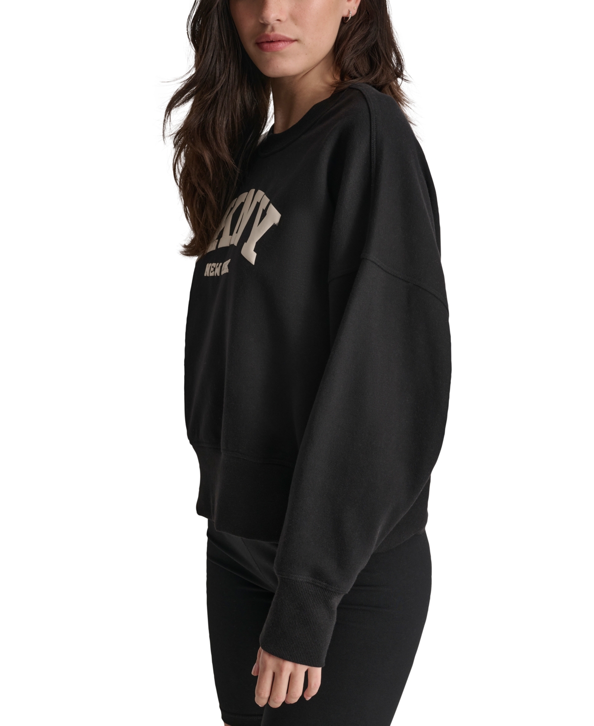 Dkny Sport Women's Varsity Puffed Logo Sweatshirt