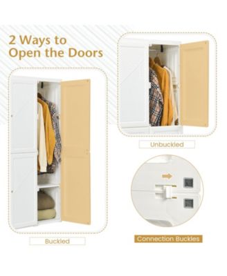 Foldable Closet Clothes Organizer with 12 Cubby Storage