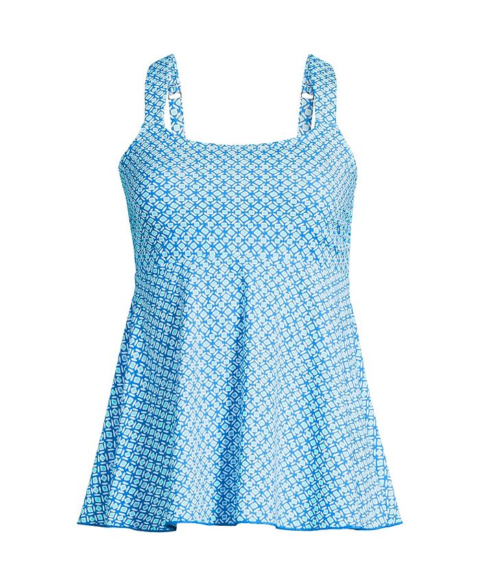 Lands' End Women's Flutter Tankini Top - Macy's